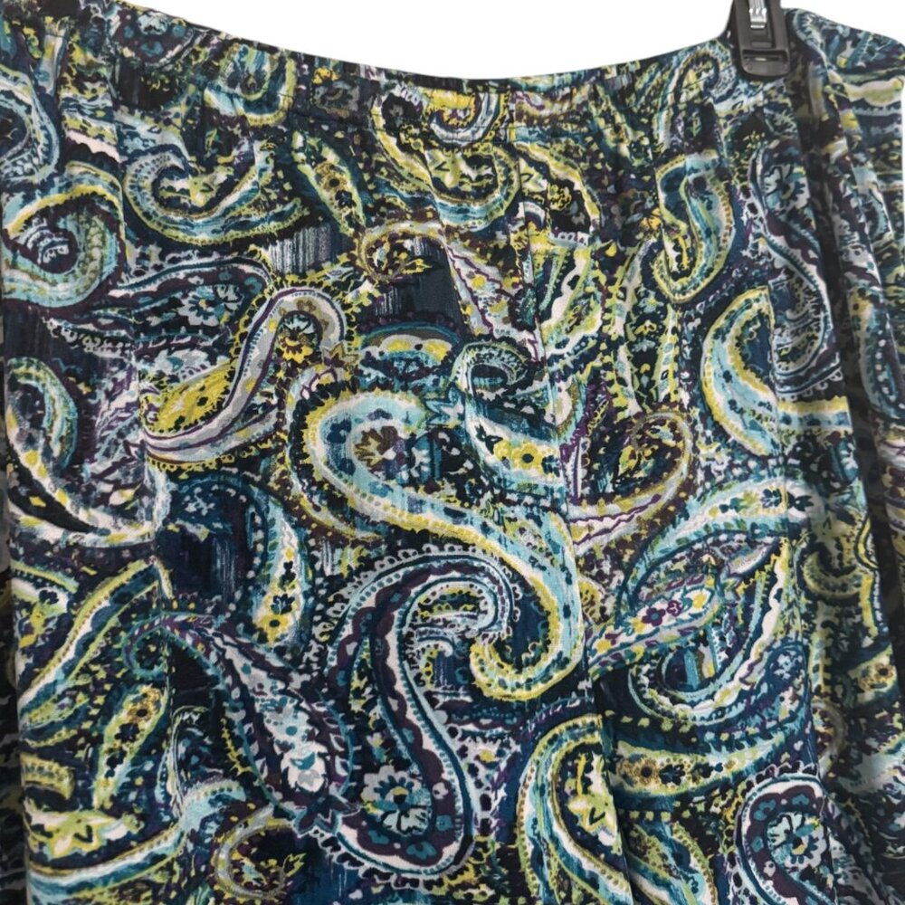 Cato Multicolor Paisley Wide Leg Pants - Picture 2 of 7